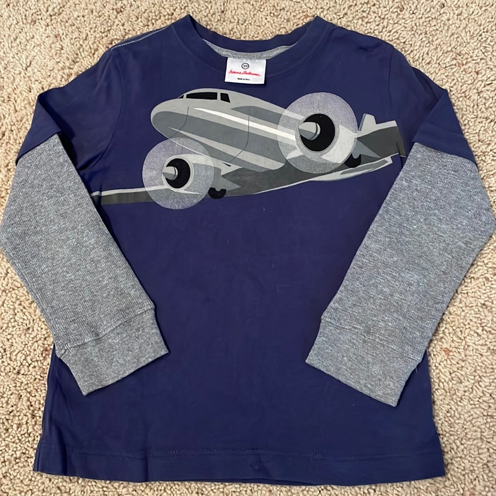 Hanna Andersson Boys long-sleeve tee shirt EUC size 100